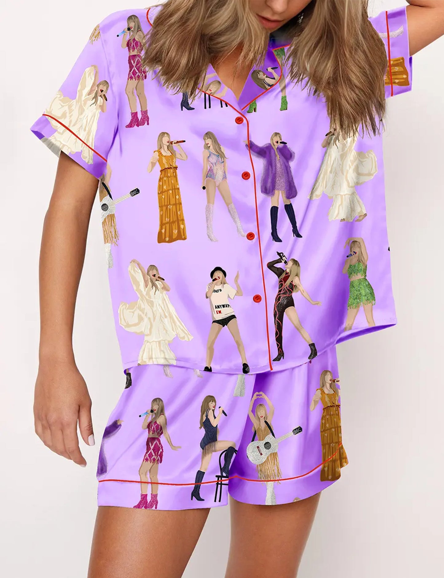 Music Artists Tour Pajama Set For Women