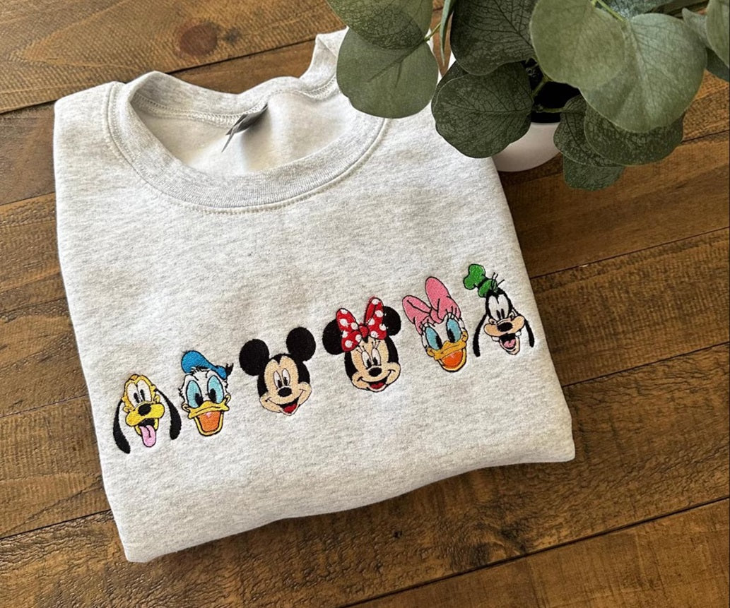 Mickey And Friends embroidered sweatshirt
