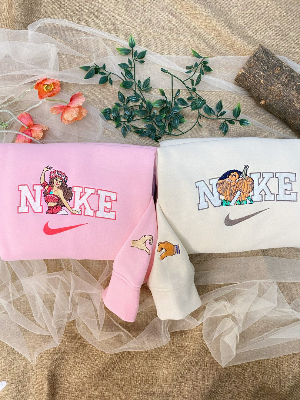 Moana & Maui Embroidered Sweatshirt