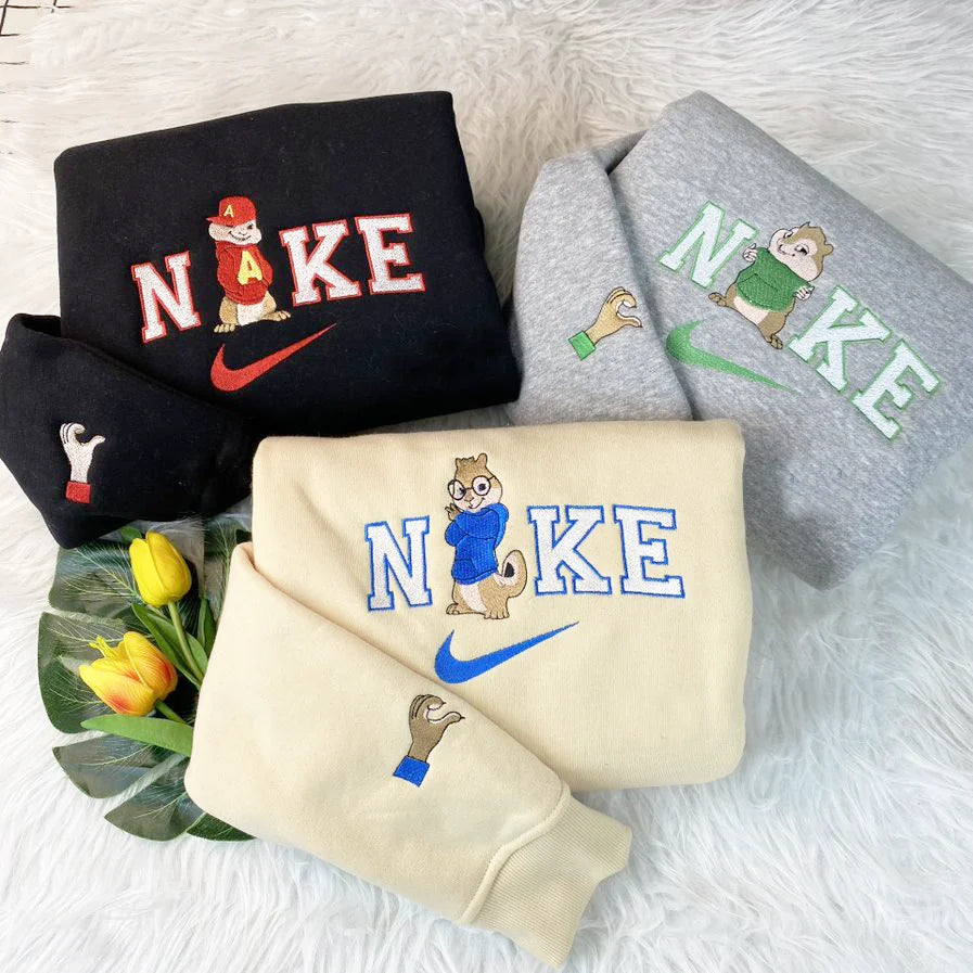 Alvin And The Chipmunks Embroidered Sweatshirt, The Chipettes Embroidered Shirt