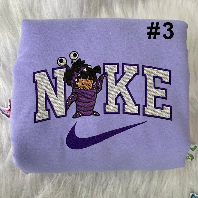 Mike Wazowski & James Sullivan Monsters Inc Disney Embroidered Sweatshirt
