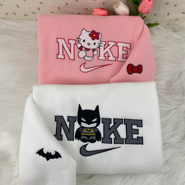 Hello Kitty Batman Embroidery Sweatshirt