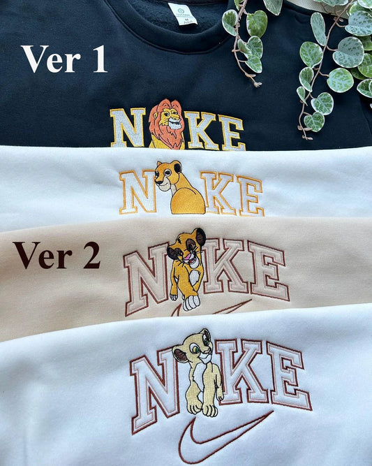 Simba & Nala (The Lion King) Embroidered Shirt