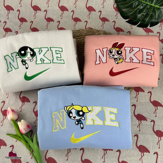 The Powerpuff Girls Embroidered Sweatshirts