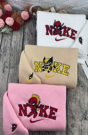 Deadpool and Wolverine Embroidered Sweatshirt