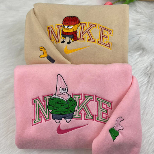 Spongebob & Patrick Embroidery Sweatshirt
