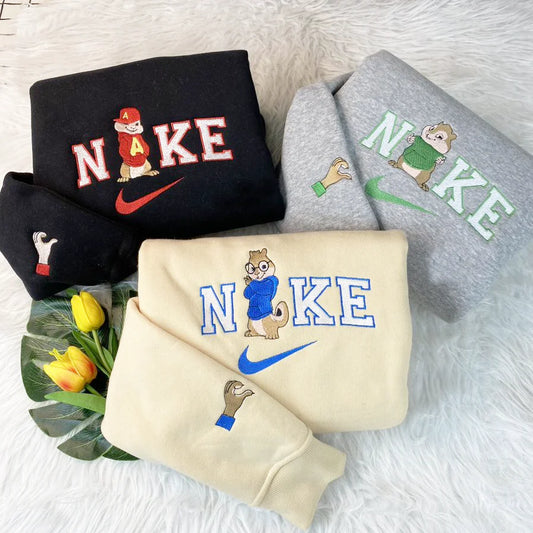 Alvin And The Chipmunks Embroidered Sweatshirt, The Chipettes Embroidered Shirt