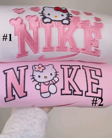 Kitty embroidered sweatshirt