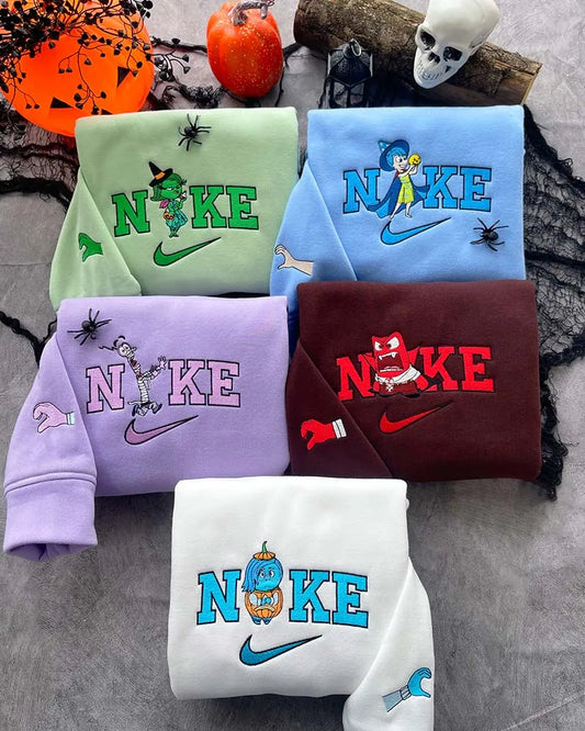 Inside out (ver Halloween) Embroidered Sweatshirt