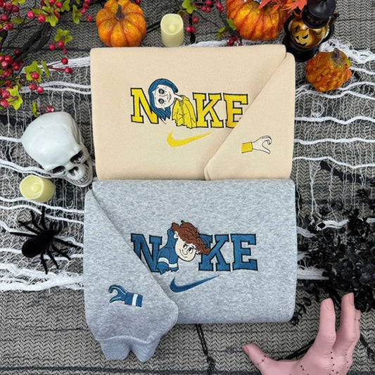 Coraline and Wybie new Embroidered Sweatshirt