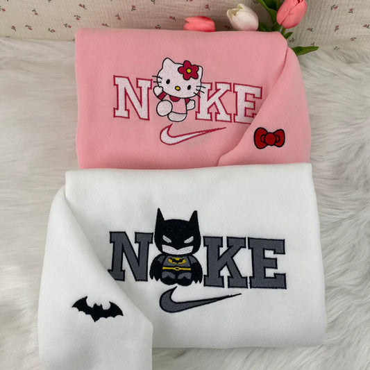 Hello Kitty Batman Embroidery Sweatshirt