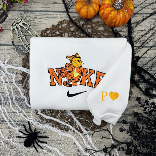 Bear Winnie Pooh and Friends Halloween Embroidered Sweatshirt